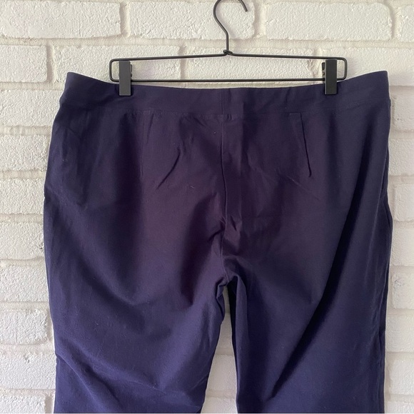 Eileen Fisher EETK Blue Stretch Crepe Slim Pants Women’s Size XL - Picture 5 of 8